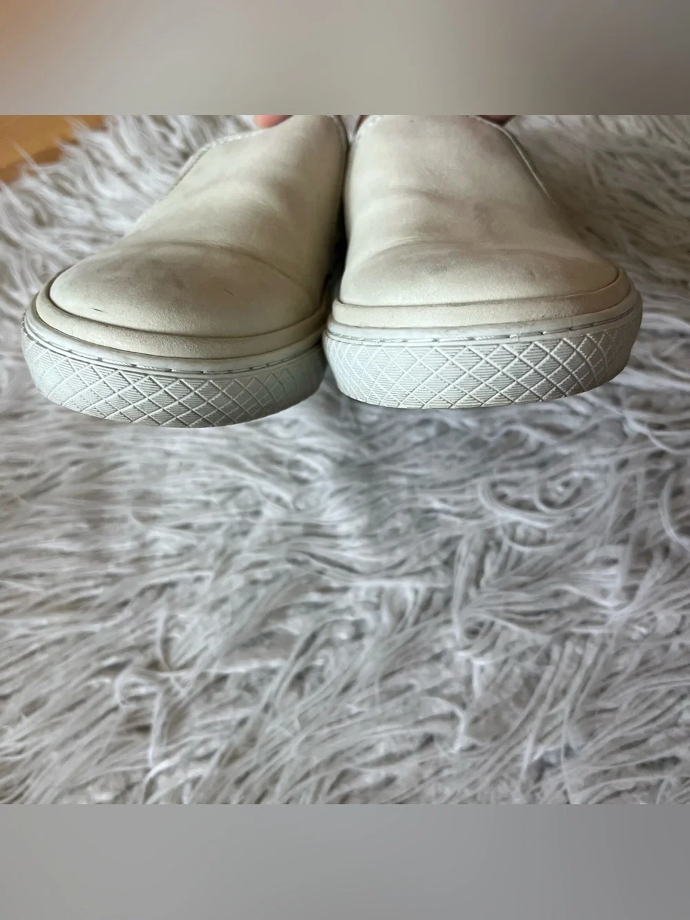 Frye Ivy Slip On Leather Off White Sneakers Shoes 3481157 Size Men’s 7.5